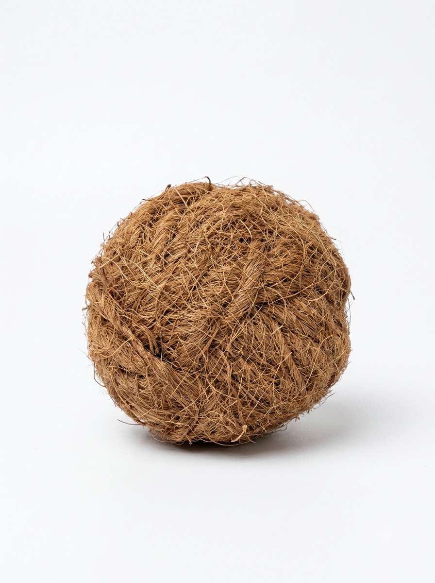Coconut husk ball dog toy - 100% natural coconut fiber dental chew ball